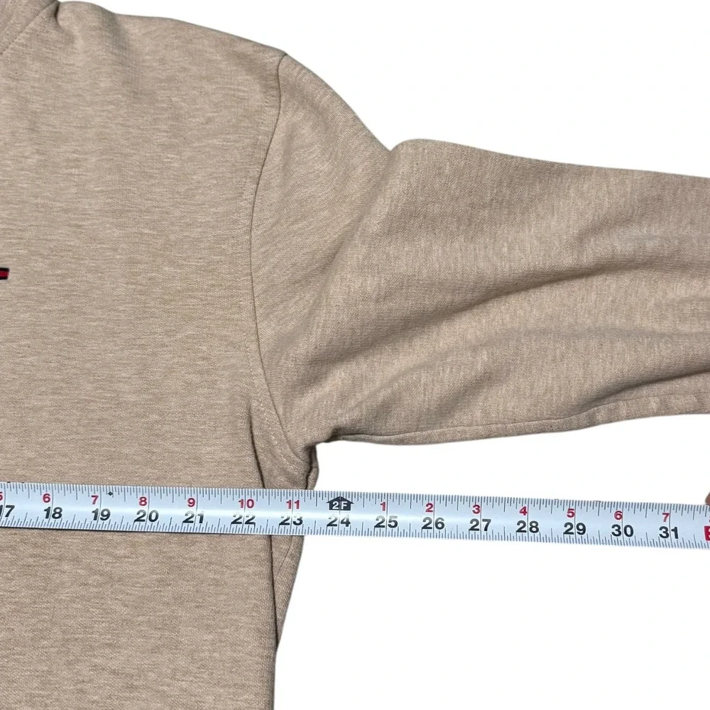 Tommy Hilfiger 100% Cotton Embroidered‎ Logo 1/4 Zip Sweater Men's XL
